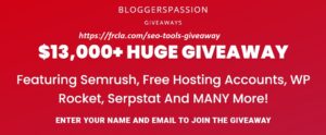 SEO Tools Giveaway BloggersPassion